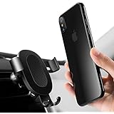 Cell Phone Holder for car, Humixx Gravity Automatic Sensing One-hand Operate Air Vent Car Mount Cradle for iPhone X / 8 / 8 Plus / 7 / 7 Plus, Samsung Galaxy S8 / S8+ (Black)