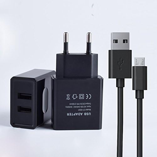USB CHARGER AND POWER SUPPLY FOR FIRE Tablets and Kindle eReaders, Fire 7 Tablet, Kindle Paperwhite e-lettore, Kindle Voyage e-lettore, HD 8 10 Tablet