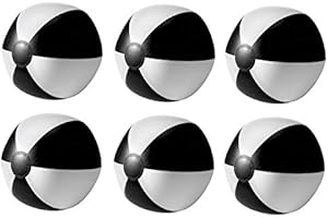 noTrash2003 Lot de 6 balles de Plage gonflables pour Plage, Plage, Piscine