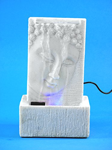 Zimmerbrunnen Buddha LED Beleuchtung marmor Steinfinish Optik 540085