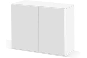 CIANO, Meuble EMOTIONS PRO 100 BLANC 102x 40x83 cm, en Bois, pour Aquarium - Support avec 2 Portes et Compartiment pour Rangement - Meuble d'aquarium pour Poissons, fabriqué au Portugal