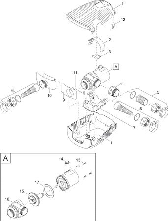 Oase 50745 Filter-Bachlaufpumpe AquaMax Eco Premium 16000 - 5
