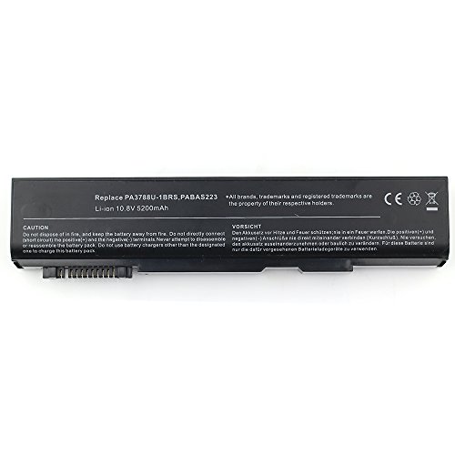 New Laptop Battery For TOSHIBA Satellite Pro S500-131 Satellite Pro S500-140 Satellite Pro S500-14Z Satellite Pro S500-15C Satellite Pro S500-11C Satellite Pro S500-11T Compatible With Part Numbers PABAS223 PABAS223 PA3788U-1BRS PA3788U-1BRS PA3788U-1BRS PABAS223 [10.8V 6cells Li-ion 5200mAh]