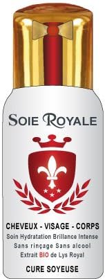 Soie Royale Royal Silk Cure Anti-Ageing 125 ml with Silk Proteins, Vitamins, Organic Plants of Lys Royal, to repair, to moisturize, to smooth, protect all hair types. Used to regenerating of the skin (face and body). no-alcohol, no-rinse.