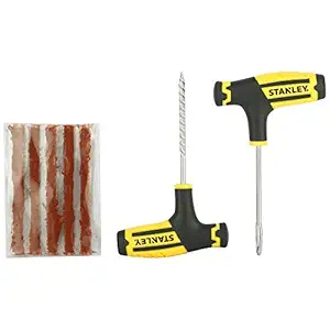 STANLEY STHT80891-0 Flat Tubeless Tyre Repair Kit for Cars and Bikes