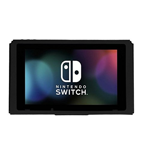 Preisvergleich Produktbild Silikon Hülle TopACE Weichen TPU Hülle Schutzhülle Abdeckung für Nintendo Switch (Schwarz)