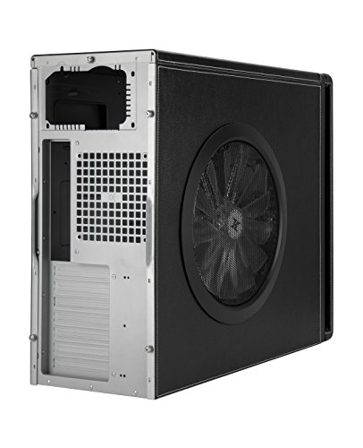 [789383] ATX-Midi Black Forest, schwarzes Leder PC-Gehäuse, Computer Leergehäuse Midi-Tower - 6