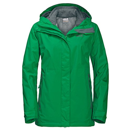Preisvergleich Produktbild JACK WOLFSKIN Damen 3in1-Jacke CLEARWATER LAKE WOMEN, evergreen, XL, 1109651-4075005