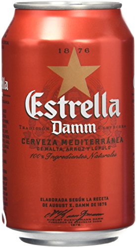 Estrella Damm - Cerveza Lata 33 cl