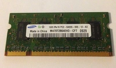 Notebook Arbeitsspeicher Samsung 1GB 2Rx16 PC2-6400S-666-12-A3 M470T2864EH3-CF7 DDR2 SDRAM Notebook Arbeitsspeicher Samsung 1GB 2Rx16 PC2-6400S-666-12-A3 M470T2864EH3-CF7 DDR2 SDRAM