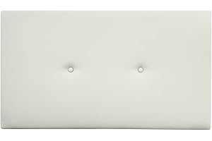Duérmete Online - Cabecero Polipiel Premium Acolchado Sicilia Medidas 105 x 60 cm (Cama de 90 y 105) Blanco