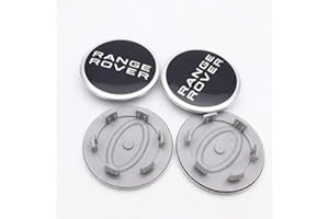 AIYING Tappi Centrali del Mozzo Dell'auto, per Land Rover Range Rover Sport Velar Evoque Discovery 5 3 2 Freelander Sport, 62mm, Copertura Decorativa Antipolvere Impermeabile per Ruota,B