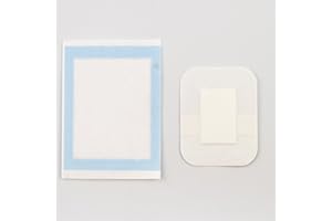 MediSale Ltd Adhesive Sterile Wound Dressings **Pack of 20**- Suitable for cuts and grazes, Diabetic Leg ulcers, venous Leg ulcers, Small Pressure sores (6cm x 7cm)