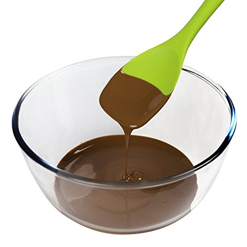 Yoofor 10er Set Silikon Küchenhelfer Set -GrillZange, Schneebesen, Silikon Pinsel, Teigschaber, Schaumlöffel, Löffel Nudeln, Reis Paddel, Kelle, Suppenlöffel, Hitzebeständige Koch- und Backzubehör, Silikon Utensilien Küchen Set sehr Perfekt zum Kochen und Backen - 8