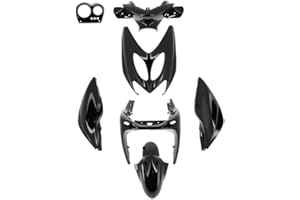 MOTODAK TUN'R carrosserie Scooter kit Compatible avec Nitro/aerox -2013 Noir Peint (7 Pieces)