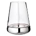 Produktbild EDZARD Windlicht Bora glatt, Höhe 28 cm, Glas mit vernickeltem Keramikfuß
