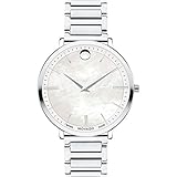 Movado Women's Ultra Slim 35mm Steel Bracelet Swiss Quartz Watch 0607170