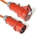Produktbild 13100245 - CEE-Verlängerung H07BQ-F 5G2,5² L=10m 400V/16A mit Phasenwender IP44 orange