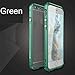 Produktbild Dulaxie - Luftfahrt-Aluminiumstoßdämpfer für iPhone 6 6s 6 Plus 6s und PC-transparente Rückseite Case Schutzmetallrahmen Abdeckungen [Grün für iPhone 6 6s]