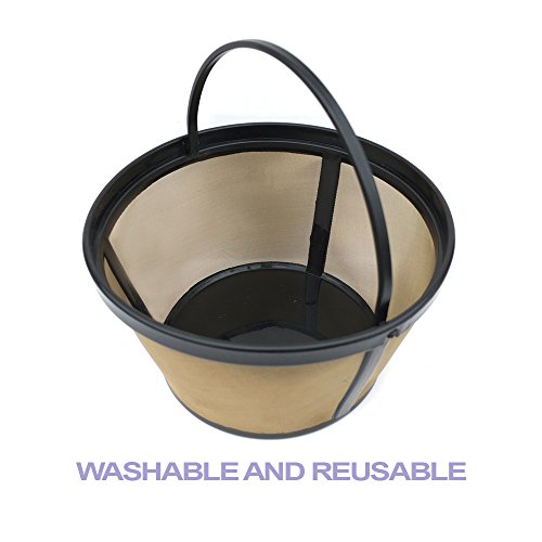 Bestwoo Reuseable Permanent Basket-Style Coffee Filter designed for Mr. Coffee 8-12 Cup Basket-Style Coffee makers