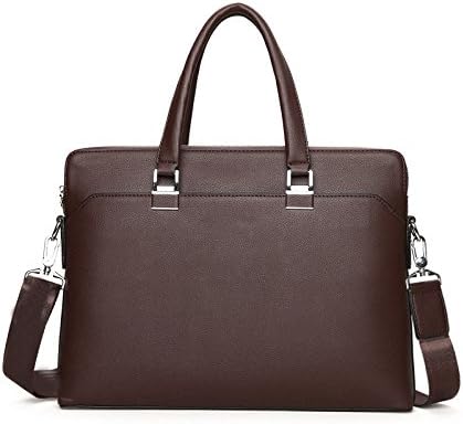 Men's Bags Business Bags Fashion Computer Bags Shoulder Bags Diagonal Bags Folder Bags,Brown-OneSize