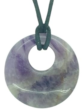 Glücksbringer Sternzeichen Fische Geburtsstein Halskette Edelstein Amethyst