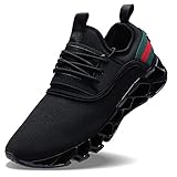 Outer Material: Synthetic Wonesion Herren Fitness Laufschuhe Atmungsaktiv Rutschfeste Mode Sneaker Sportschuhe,  45 EU,  1-schwarz