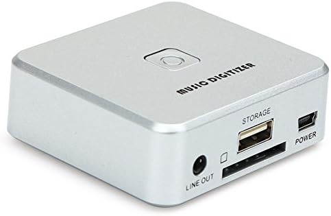 Audio Capture Recorder with 3.5mm &amp; RCA IN Ports, Remote Controlled Music Digitizer Record Any Audio