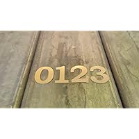 Beschriftung Edelstahl Zahlen selbstklebend Tür Beschriftung 12345... 50 mm