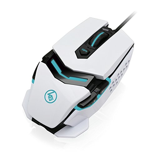 Preisvergleich Produktbild IOGEAR Kaliber (begriffsklärung) Gaming Fokus Pro Laser Gaming Maus, weiß, gme670
