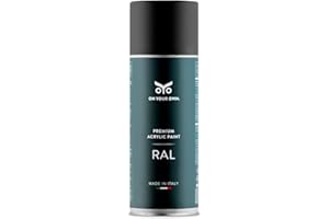 OYO - ON YOUR OWN OYO - Spray Vernice Acrilica Nero Opaco 400ml per Progetti Fai-da-Te - Bomboletta Spray per Uso Multiplo (1, RAL 9005) - On Your Own