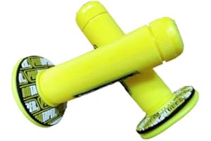 Inovey 22Mm/24Mm Motorrad Lenkergriff Gel Bremsgriff ATV Dirt Bike Griff Gummigriffabdeckung -gelb -22mm