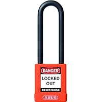 Abus 74/40HB75 Naranja - Candado no conductor para seguridad 40mm arco extra largo naranja