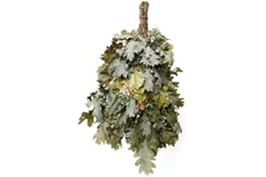 Dufte Momente 1 x oak brushwood, wenik, tassel for sauna, banja, from harvest 2024, individually packed and air-dried, reusable length, approx. 50-60 cm, weight approx. 190 g