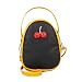 Produktbild Lonshell Obst Kirsche Mini Handtasche Umhängetasche Reisen Messenger Tasche Tote Retro Citytasche Schulranzen Reißverschluss Crossbody Schultertasche Rucksack (Schwarz)