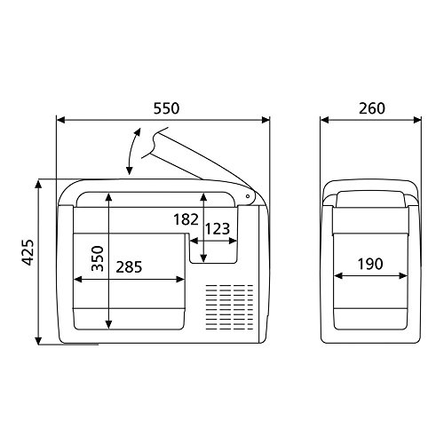 Dometic CoolFreeze CDF 26, tragbare elektrische Kompressor-Kühlbox/Gefrierbox, 21 Liter, 12/24 V für Auto, Lkw oder Boot mit Batteriewächter - 7