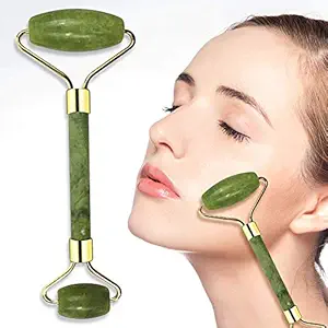 KIRA Jade Roller for Face, Roller Massager for Face/Eye/Neck (100% Natural Jade) Reduce Wrinkles Aging-Rejuvenate Your Skin