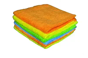 Sheen 300 GSM American Microfiber Cleaning Soft Lint-free Cloth (30X40 cm, Multicolour) - Pack of 6