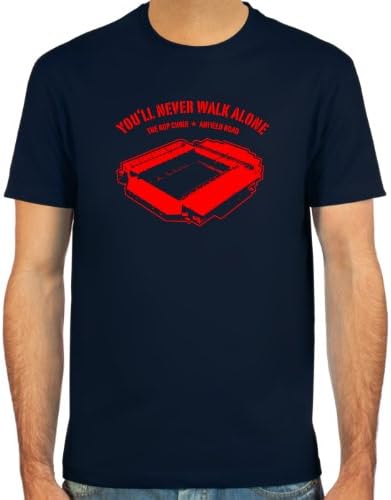 SpielRaum T-shirt Anfield Road, Liverpool ::: Colour: black, olive or navy ::: Sizes: S-XXL (football)