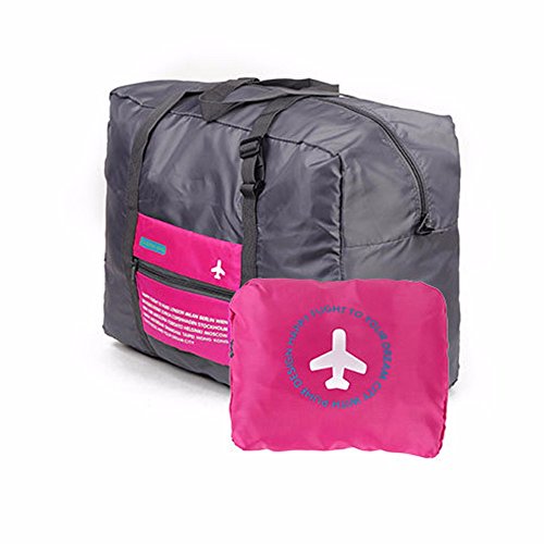 Inovera Happy Flight Folding Waterproof Multipurpose Travel Bag (Pink) RS.399 (50.00% Off) - Amazon