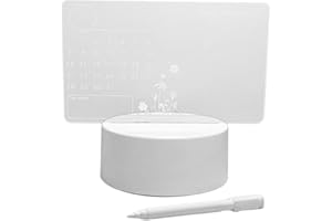 S-JIANG Bacheca a LED per messaggi – Creativa luce notturna a LED per appunti / bacheca con penna USB Power, luce notturna fai da te per compleanno