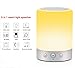 Produktbild Nachttischlampe, KuGi ® Wireless Bluetooth Lautsprecher - L7 Tragbare 4W Bluetooth-Lautsprecher mit Touch-Sensor-LED Tischleuchte + Dimmbare warmes weißes Licht & Farbe wechselnden RGB-Nachtlichtt.(Weiß)