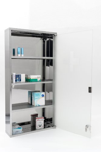 Intercube 80x40cm JUMBO DESIGN Medizinschrank Arzneischrank Edelstahl XXXXL - 3