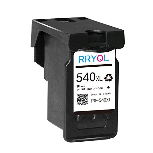 RRYQL Refill Canon PG 540XL zeigen Tintenstand Tintenpatrone für Canon Pixma MG2100 MG2140 MX375 MX394 MX534 MX535 (1*Schwarz)