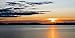 Produktbild Artland Qualitätsbilder I Glasbilder Deko Glas Bilder 100 x 50 cm Landschaften Gewässer See Foto Orange C9AO Sommerabend am schönen Bodensee