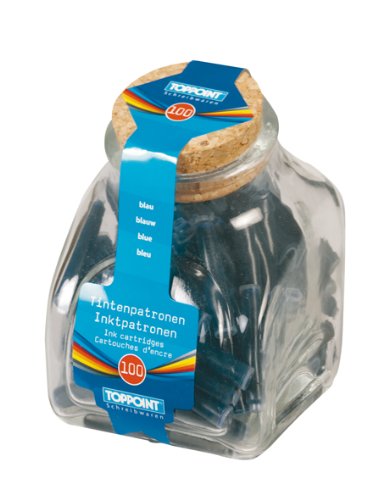 Tintenpatronen,100 Stück, blau