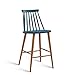 Produktbild LPZ Barhocker Modern Einfache Hohe Hocker Bartisch Und Stuhl Barhocker Industrial Wind Hohe Bein Barhocker V (Farbe : Blau)
