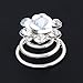 Imixlot Bridal Wedding Clear Crystal Swirl Hair Twists Coils Spirals Hair Pin Clip Accessories (pcak of 12) (#6)