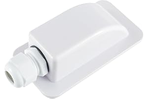 JAMHER Collegamento Solare Impermeabile ABS a Separare Entrata del Cavo Collegamento, del Cavo Collegamento per Cavo 6-12 mm, per Pannelli Solari di Camper, Roulotte, Barca