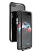 Produktbild iPhone 8 Plus Handyhülle KumWum Magnetische Adsorptions Technologie Aluminium Metall Stoßfest Stoßstange Rahmen mit Gehärtetem Glas Rückenstütze Drahtlose Aufladung iPhone 7 Plus Hülle (iPhone 8 Plus / 7 Plus,Volles Schwarz)